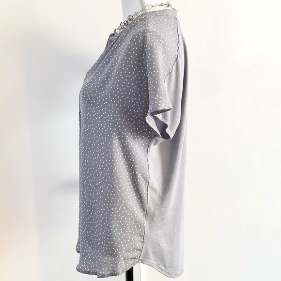 Women's LC Lauren Conrad Polka Dot Flowy Dolman Top - Picture 6 of 13